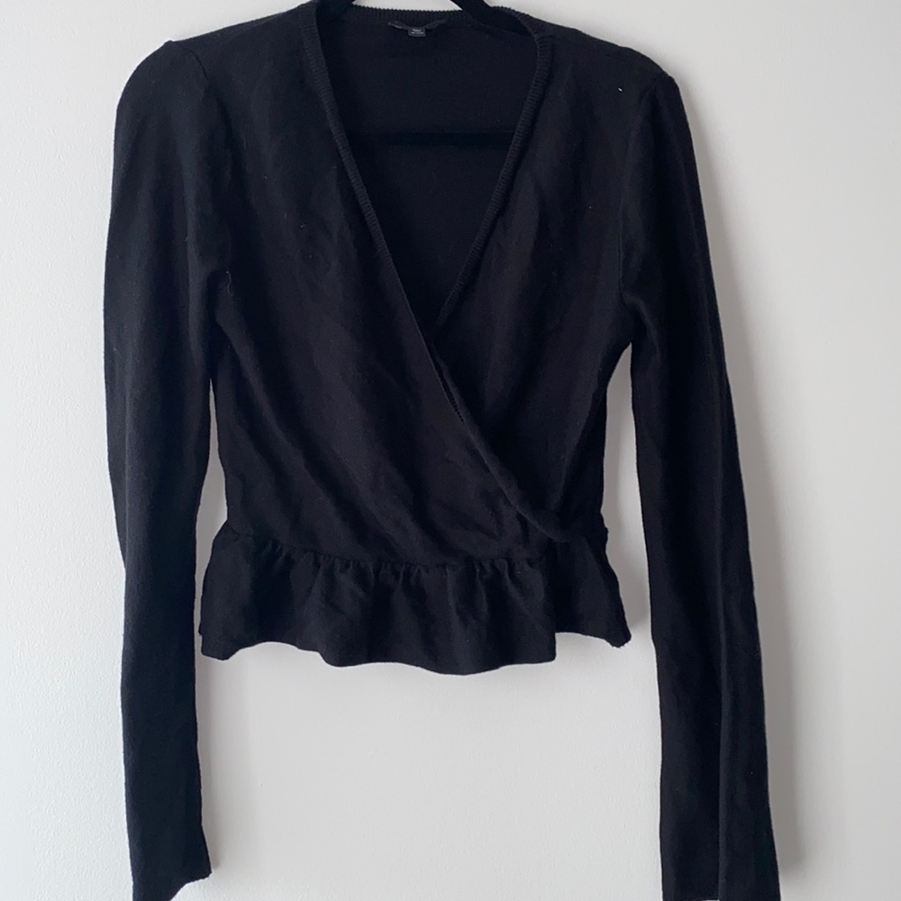 Top Shop Knit cropped Peplum Top